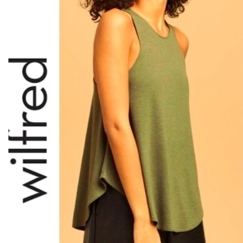 Wilfred Free By Aritza Burnette Tank Healthered Chartreuse GUC Size S